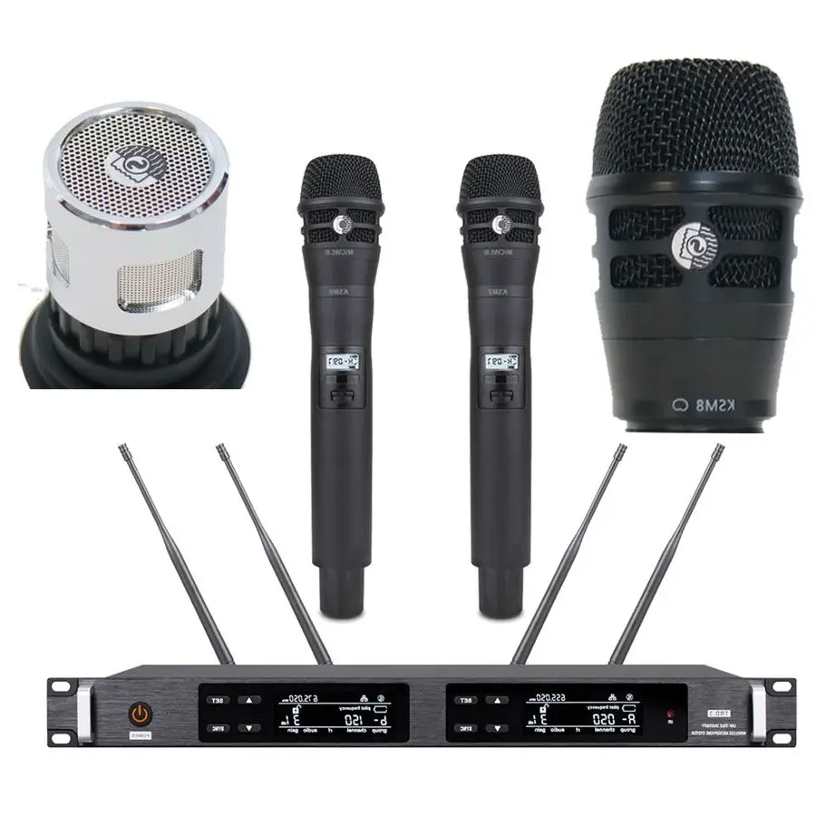 Classical ULXD4D 2 Channel KSM8 Sure Axiet Digital Wireless Microphone System AD2 K8 Supercardioid Stage Karaoke Sing Mics