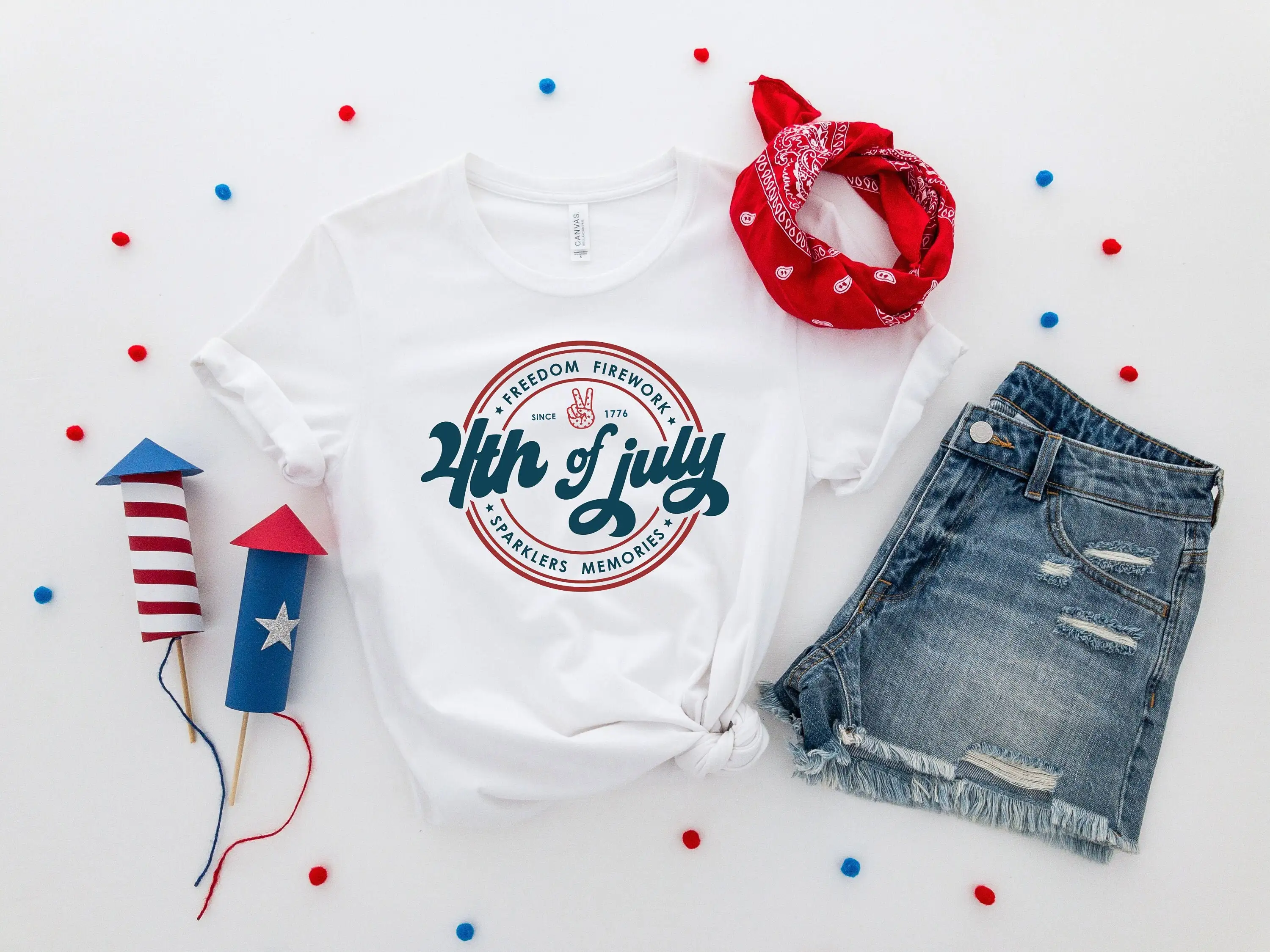 4th Of July T Shirt Family Firework American Matching for Independence Day