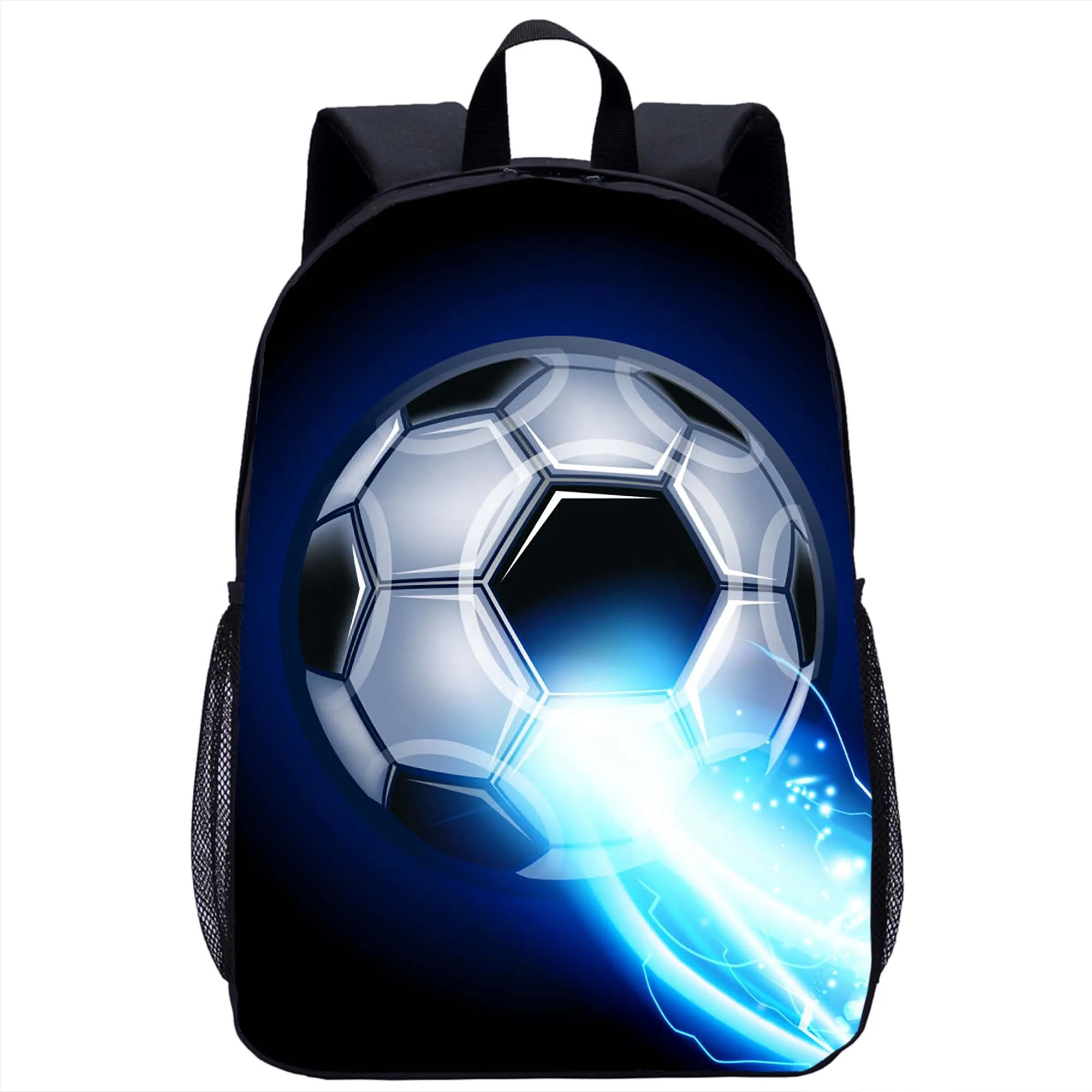 Rucksack mit kreativem Fußballmuster, für Mädchen und Jungen, Schultasche, lässiger Rucksack, 3D-Druck, Teenager-Laptoptasche, Aufbewahrungsrucksack