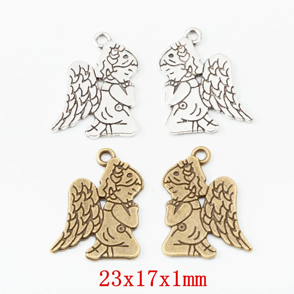 

40pcs angel Craft Supplies Charms Pendants for DIY Crafting Jewelry Findings Making Accessory 1241