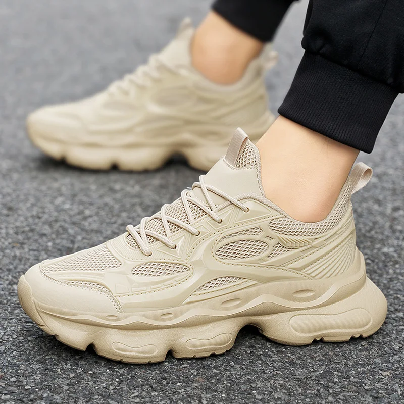 Men' Speed Casual Sneakers Spring Summer New Soft-Sole Anti-Slip Breathable Outdoor Running Shoes Youth Sports Shoes