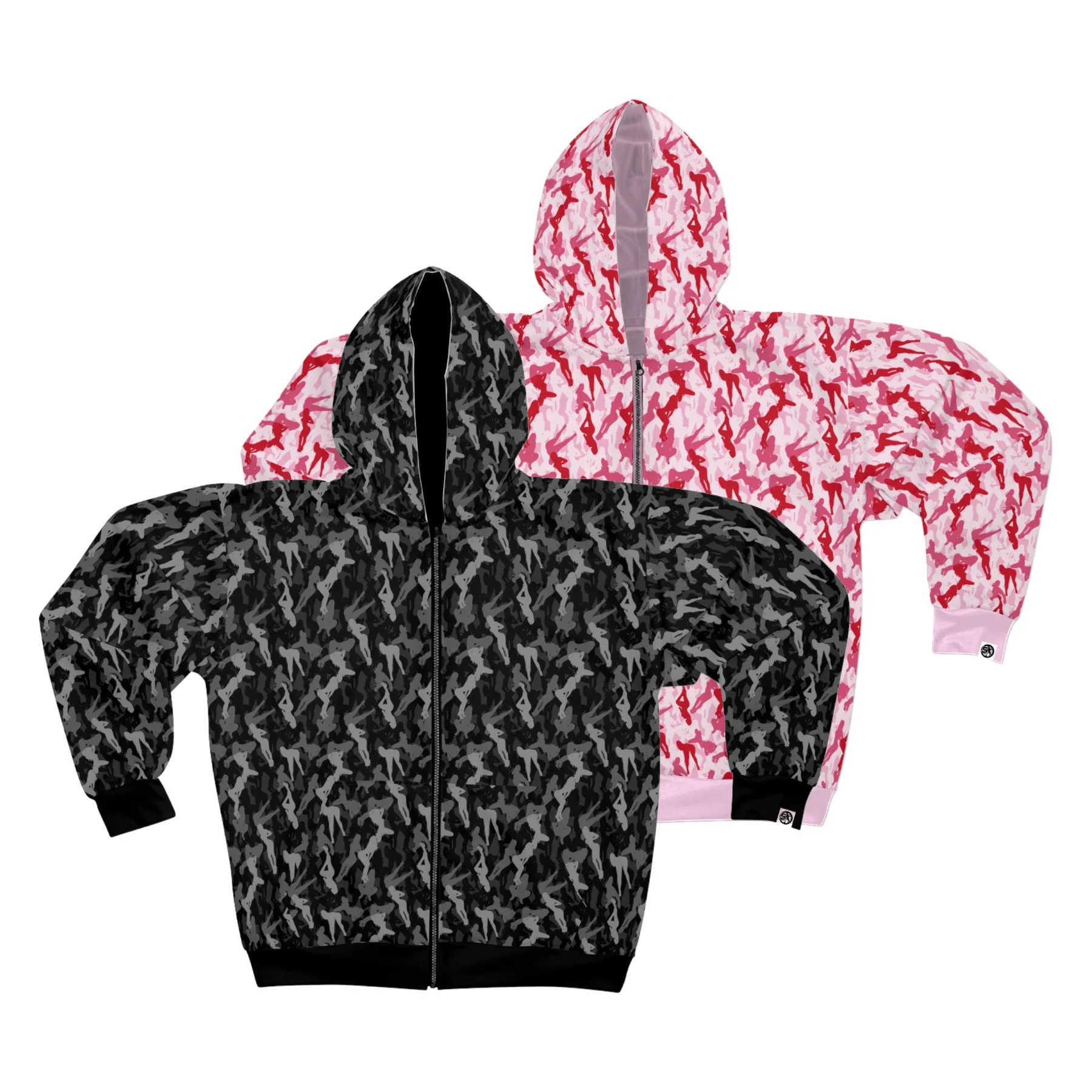 

Fashion Loose Streetwear women's Camouflage Zip Up Hoodie Y2k Harajuku Hip Hop Mens Sweatshirt Jacket Autumn Couple Clothing