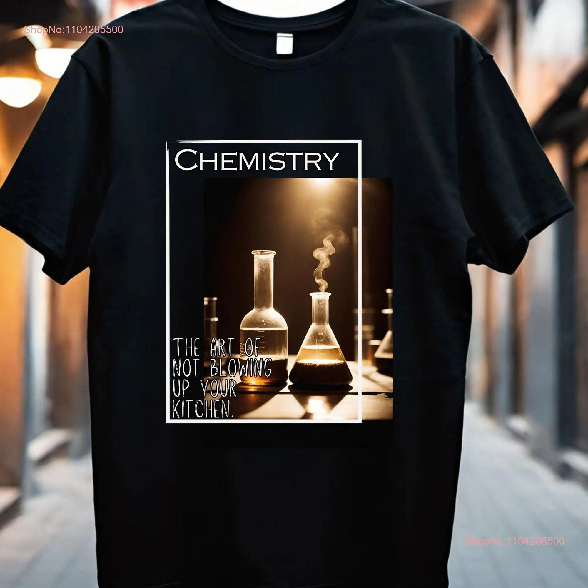 Funny Chemistry T Shirt Woman in STEM Style Badly Explained Word Definition Student Teacher V2 long or short sleeves