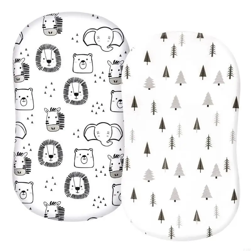 F19F 2PCS حفاضات صفيحة مزودة بتغيير حصيرة الغلاف