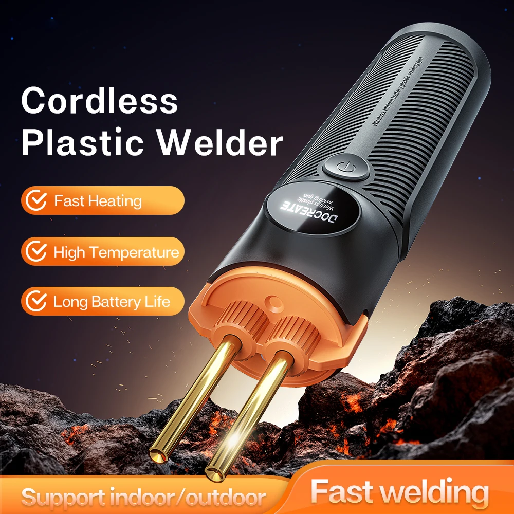 Portable Hot Stapler Plastic Welding Machine Car Bumper Repair Kit PVC Plastic Repairs Wireless Handheld Plastic Soldering Gun ﻿