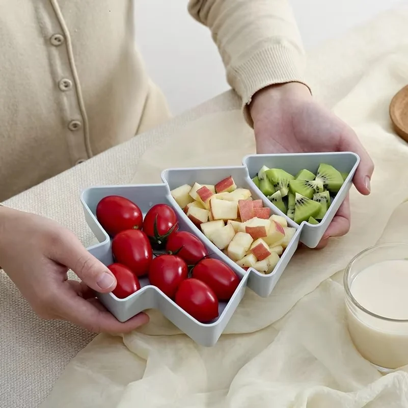 Household Food Storage Creative Fruit Tray Fruit Snack Modern Dried Fruit Basket Plastic Tray Candy Tray Lunch Tableware