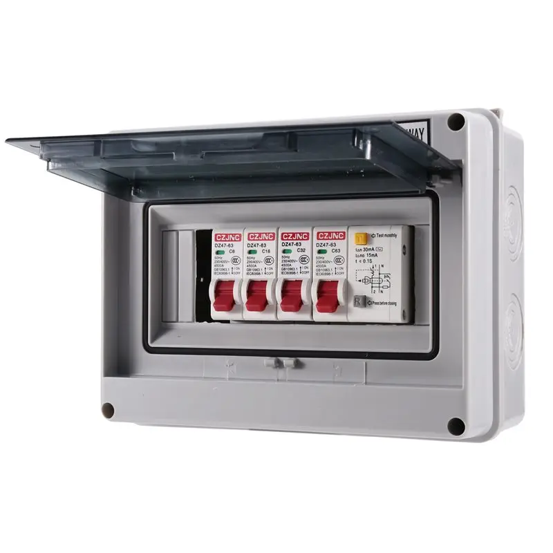 A74E-3 Way Garage Caravan Consumer Unit 63A 30Ma RCD 3MCB 6A+16A+32A 230/400V