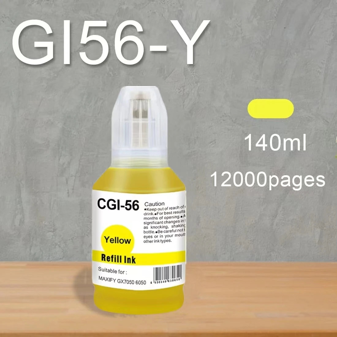 Imagem -05 - Substituição Compatível do Frasco de Tinta Adequado para Gi56 gi Pgbk Gi-56m Gi-56c Gi-56y Maxify Gx3050 Gx4050 Gx50gx6050 Gx6050 Gx7050 Preto 1magenta Amarelo