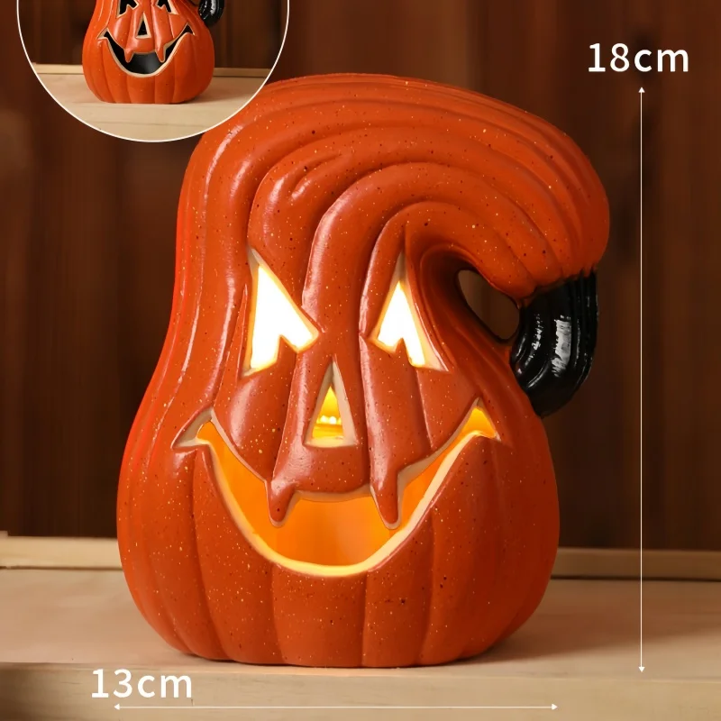 Lanterne citrouille d'Halloween, décoration de maison hantée, accessoires de décoration lumineux sur