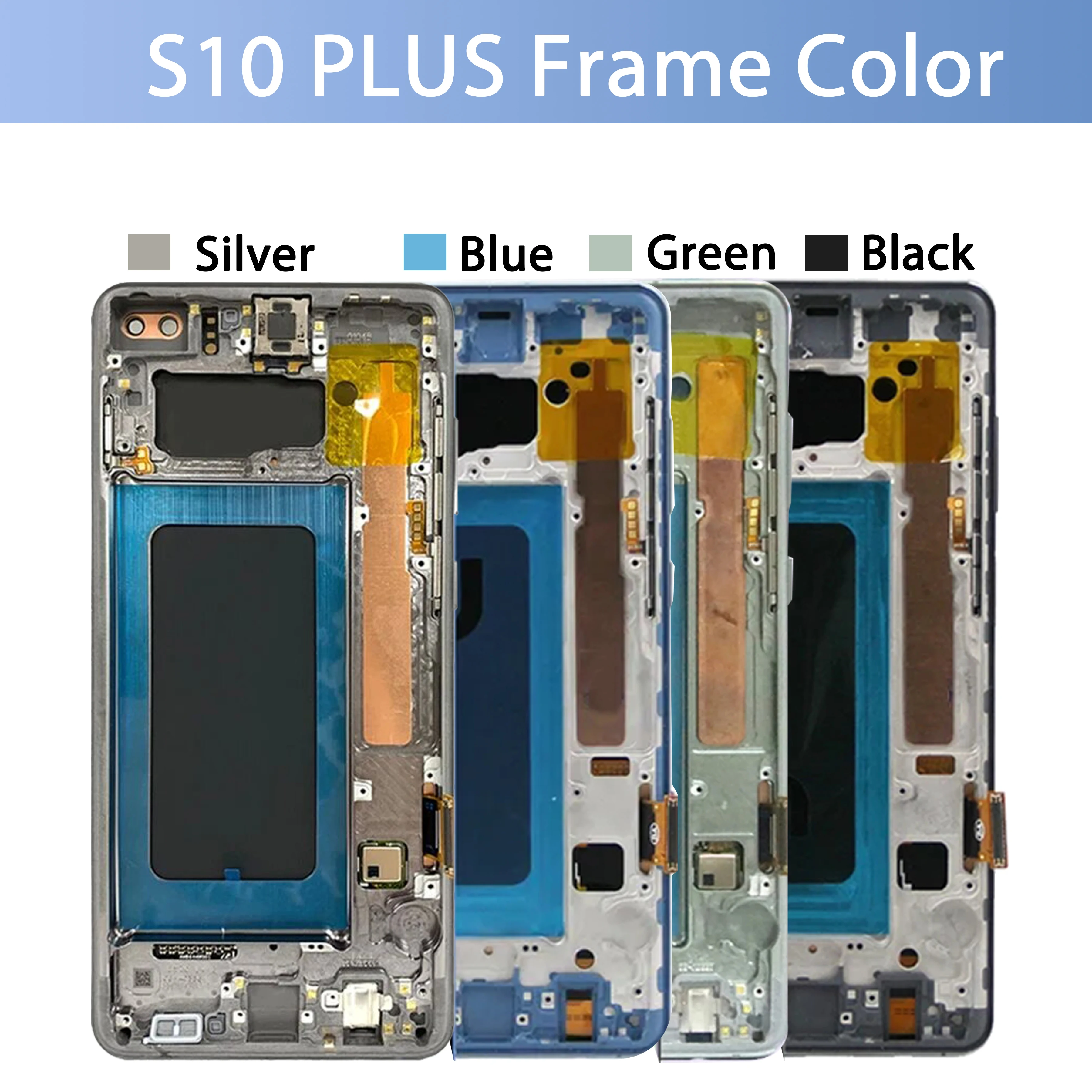 Imagem -02 - Substituição da Tela de Toque Lcd Super Amoled Exibição para Samsung S10 Plus G975 Sm-g975f ds G975u G975w