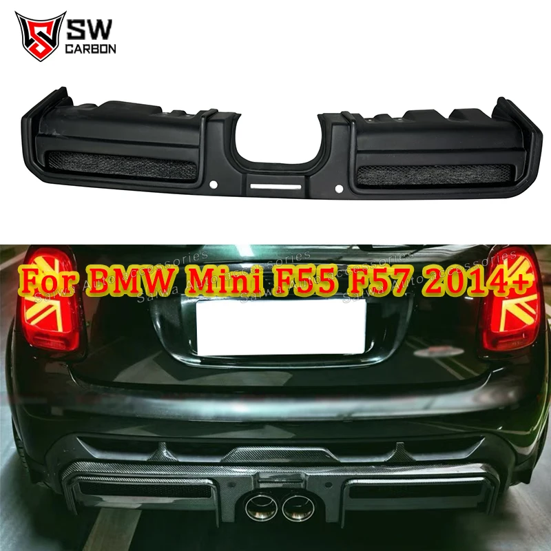 

Carbon Fiber Car Rear Bumper Lip For BMW MINI F56 F57 2022+ Rear Lower Lip Diffuser Back Lip Spoiler Car Exterior Accessories