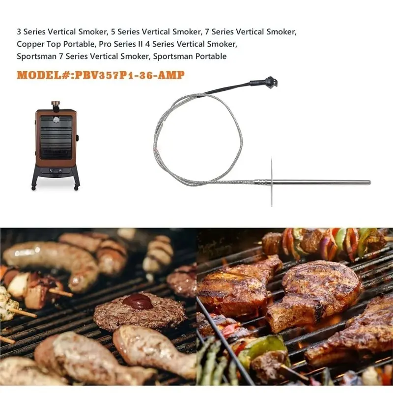 M11K-Furnace Temperature Probe Oven Temperature Sensor For Pit Boss Temperature Sensor For Grills Temperature Sensor
