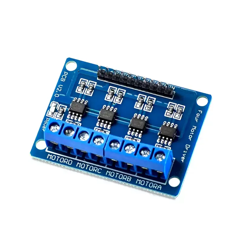 4‑Channel L9110S Motor Driver Board, 2.5‑12V 0.8A Max, Drive 4 DC Motors or 2‑Phase Stepper Motors for Robot Car DIY