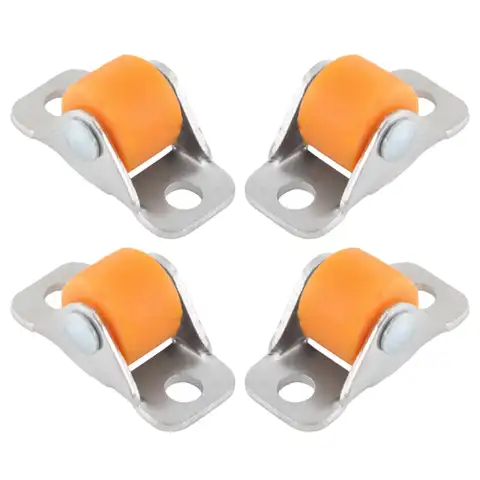 4 Pieces Silent Multipurpose Furniture Linear Wheel Small Wheel Castors for Workbench Shopping Carts Shelves Table Chair
