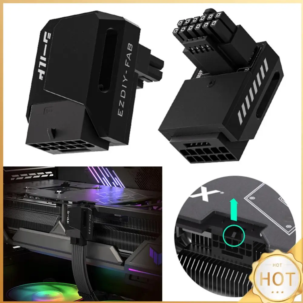 

600W 12+4pin GPU Power Connector 16pin 12VHPWR GPU Male To Female Connector for RTX 3090Ti 4070Ti 4080 4090 Graphic Card GPU