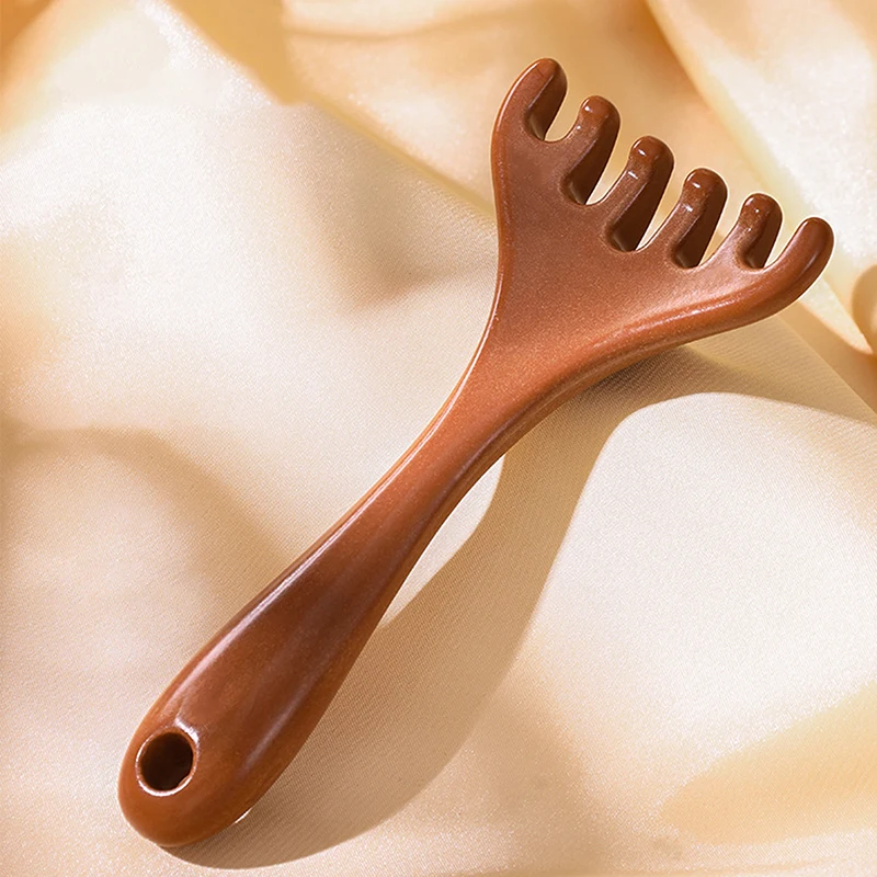 Wide Tooth Long Handle Comb Meridian Tool Back Scratcher Spa Handheld Meridian Massage Comb Hair Care image 5