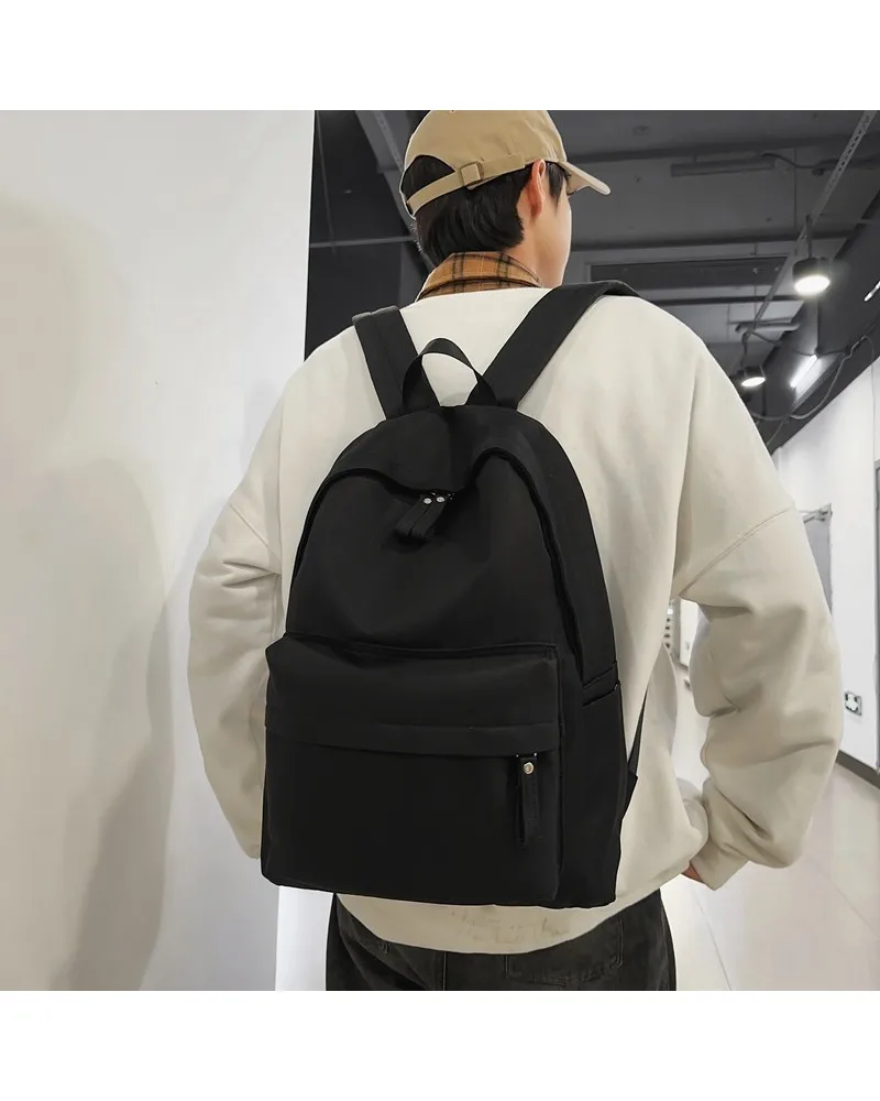 

School bag large capacity college style backpack college student men's and women's travel backpack simple new trendy brand