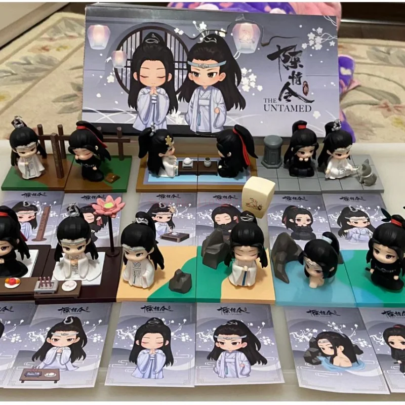 Genuine Mo Dao Zu Shi Mdzs Blind Box Wang Yibo Xiao Zhan Wei Wuxian Lanwangji The Scene Of Making A Confession Collect Model Gif