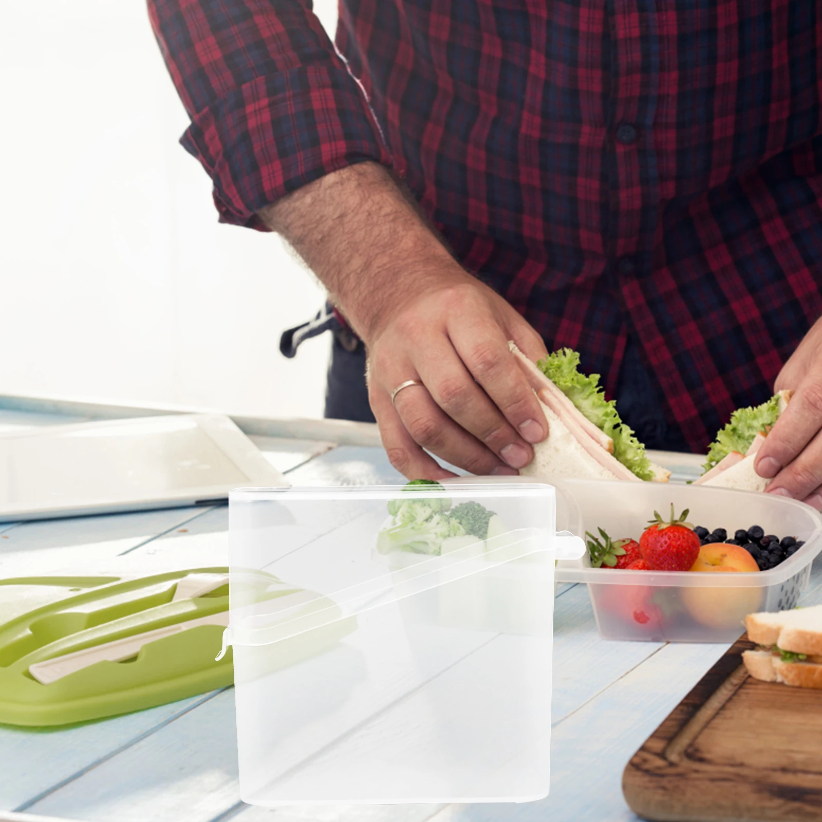 1 قطعة صندوق الجبن كيس شاي تخزين الحاويات للثلاجة الجبن شريحة زبدة لحم الخنزير المقدد حارس المطبخ صناديق الطعام حاويات الثلاجة الصغيرة