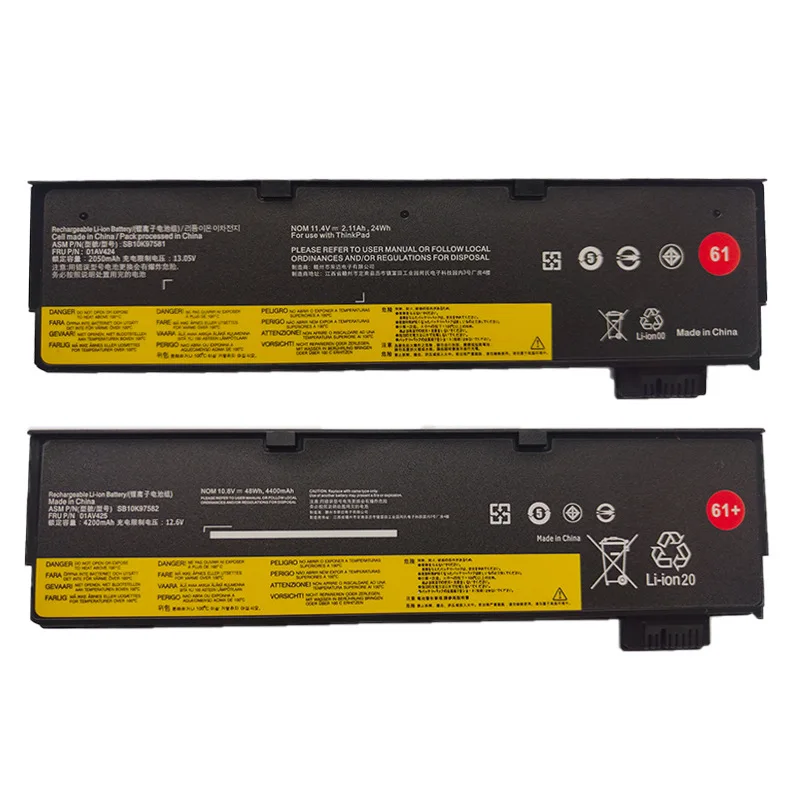 01AV423 01AV424 01AV425 01AV427 61 61+ Laptop Battery for Lenovo ThinkPad T470 T480 T570 T580 P51S P52S A475 A485 TP00088A