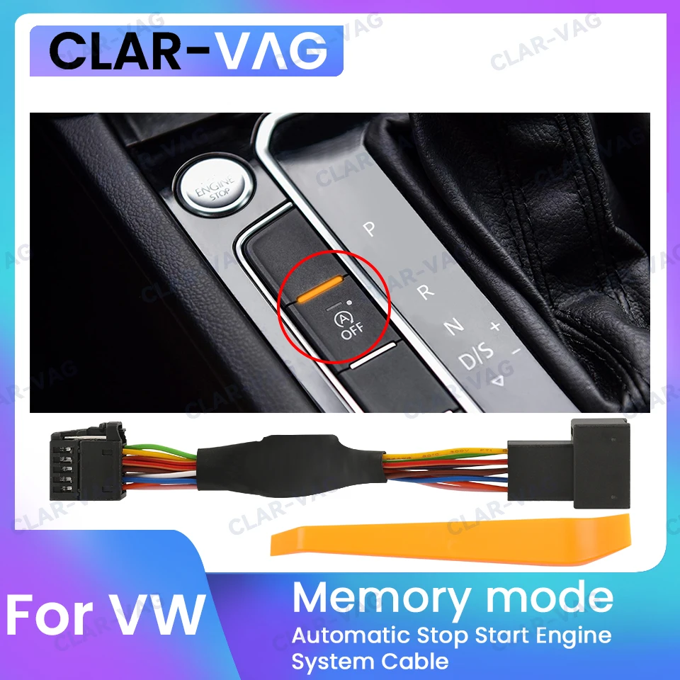 

For VW Golf 7 7.5 Passat B8 8.5 T-ROC Touran Automatic Stop Start Engine System Off Device Control Cancel Cable Adapter