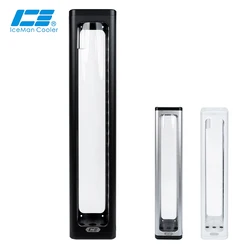 IceManCooler RX7 360 Tube Reservoir For Computer Water Tank Cooling ,+5V ARGB Light ,Support Sync Mainboard,Black,White