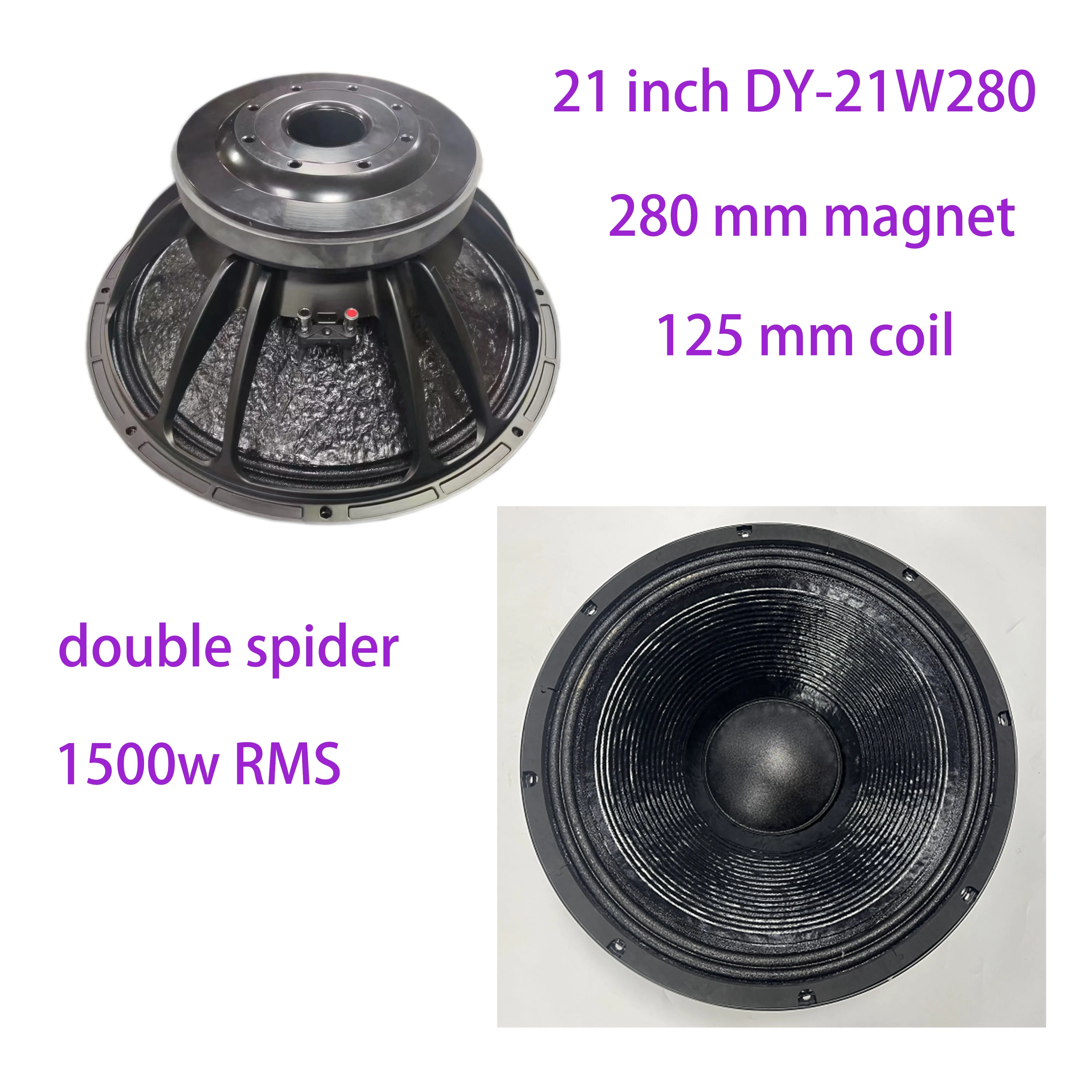 21 Polegada 2000w Pro Audio Dj Sistema de som Bobina de 5 polegadas Subwoofer duplo externo de 21 polegadas