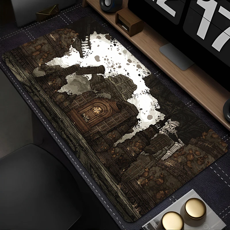 

Mouse Pad PC Accessories Keyboard Pad Office Desk Mat Anti Slip Mousepad Natural Rubber Pixel Art Landscape Gaming Extended Pad