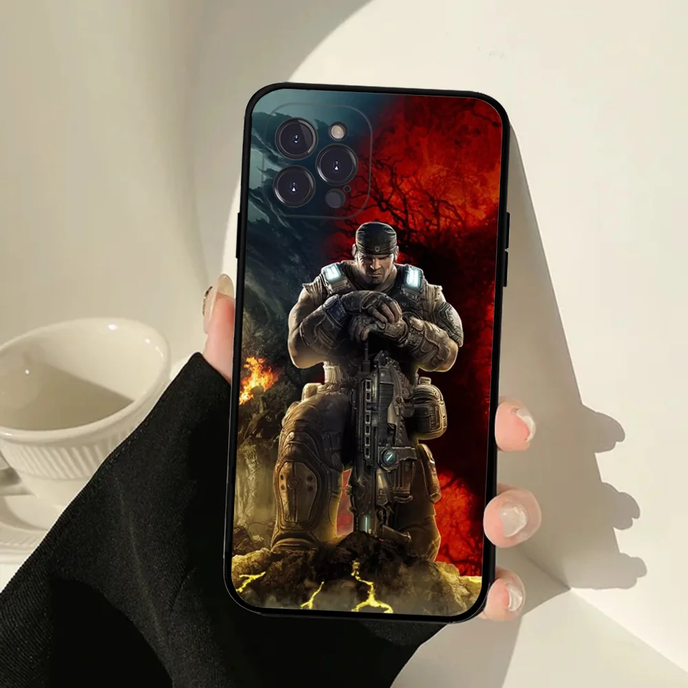 G-Gears Of W-Wars Phone Case For IPhone 16 15 14 11 12 13 Mini Pro XS Max Cover 6 7 8 Plus X Funda Shell