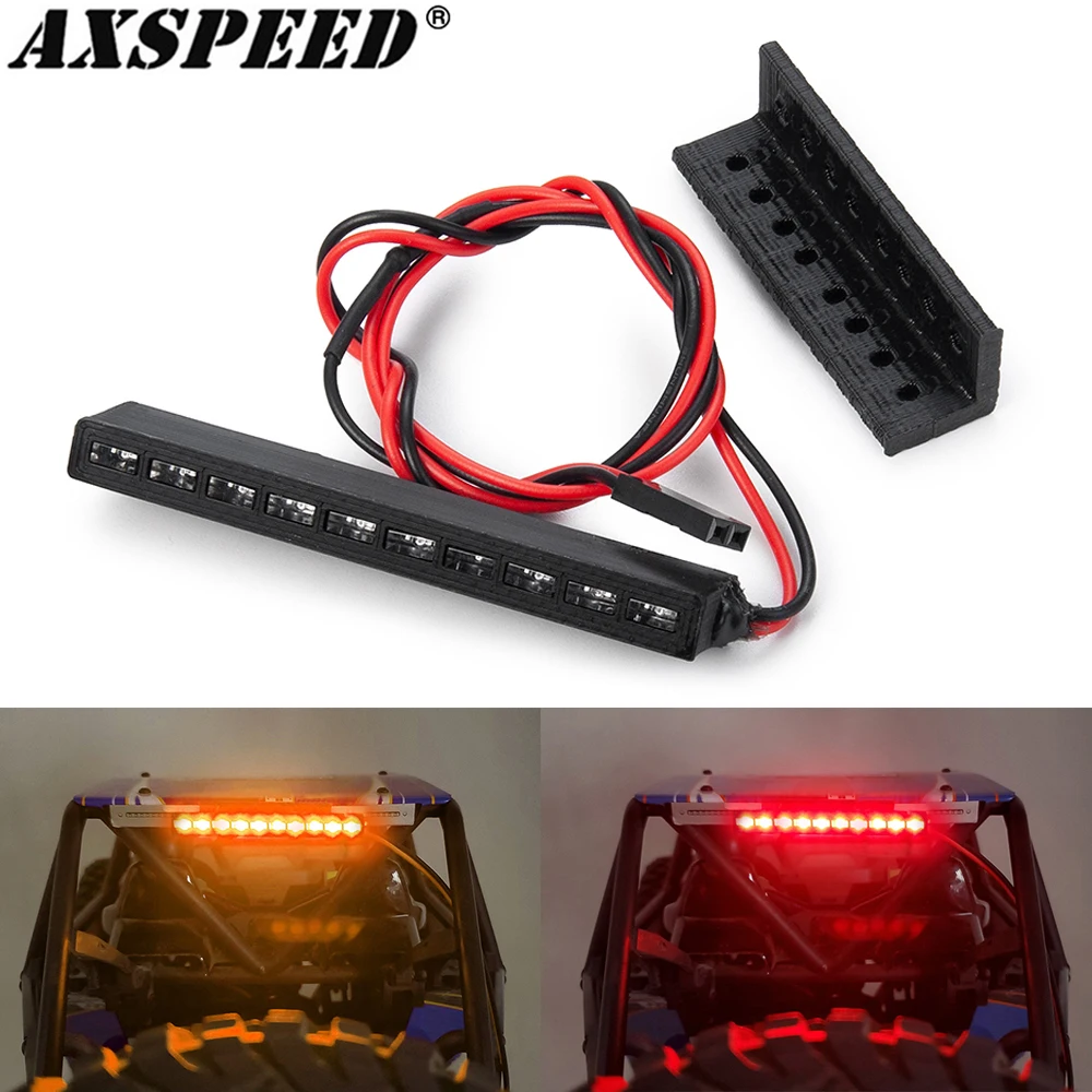 AXSPEED RC Car Roof Lamp Light Bar 32/65mm Super Bright LED Lights Night Headlights for 1/10 RC Crawler Truck Drift Model Car