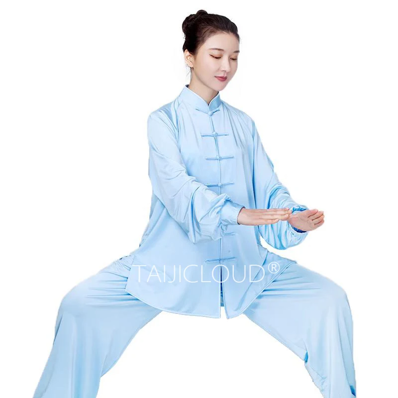 

Tai Chi Uniform for Men and Women, Milk Silk and Ice Silk Style, Practice Uniform, New, 2024