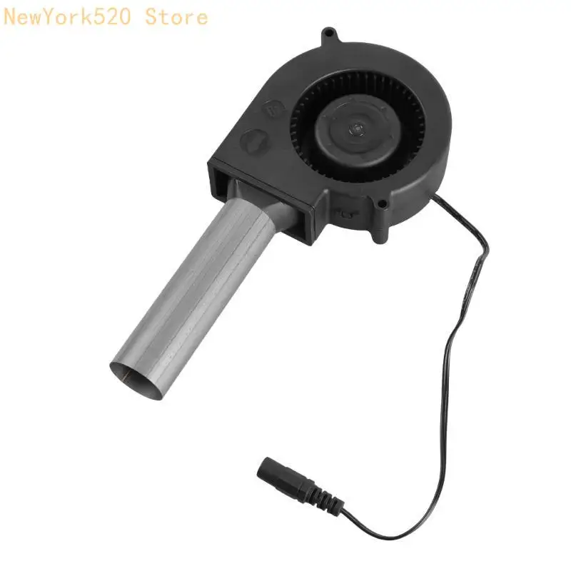 

N84C Multifunctional 9733 Blower Fan 12V With Stainless Steel Tube Perfect For BBQs Charcoal Stove And Cooling Applications