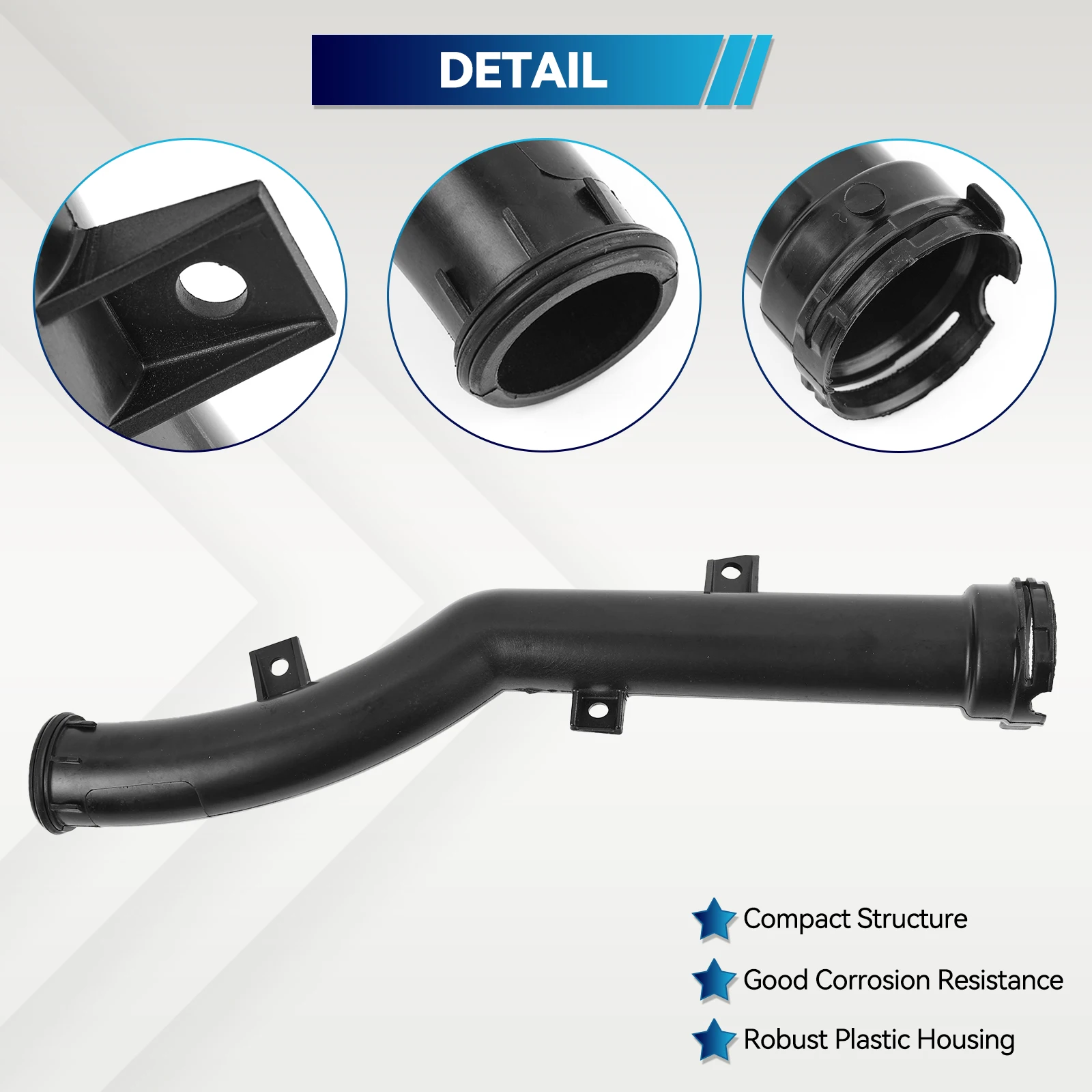 1pc Car Engine Coolant Water Pump Hose Pipe With Clip Lock Fits MINI Cooper R55 R56 R57 R58 R59 R60 R61 11537541845 11537589713