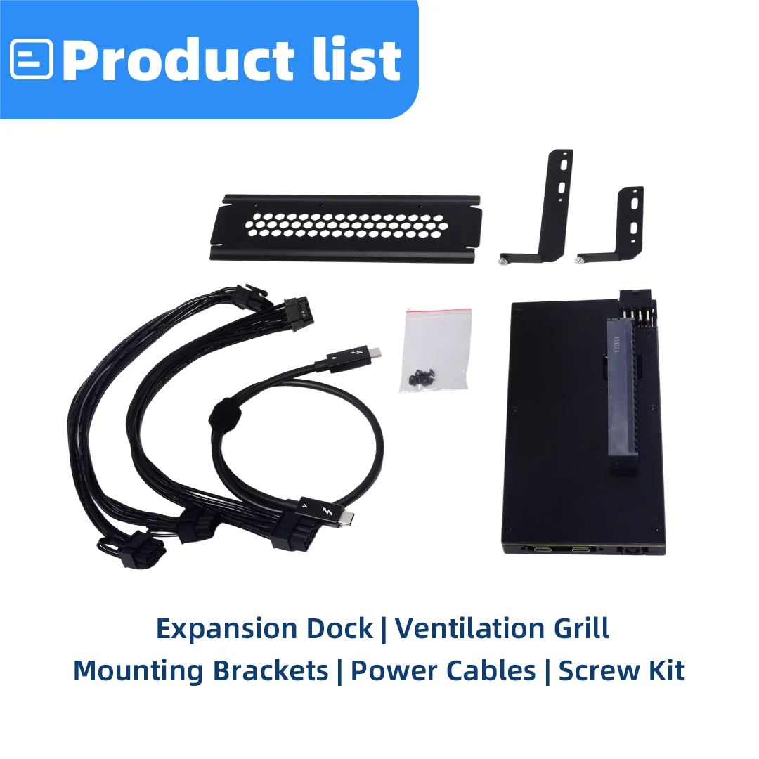 TH3P4 GaN V2 Thunderbolt 3 4 USB4 External GPU Dock Portable PCIe