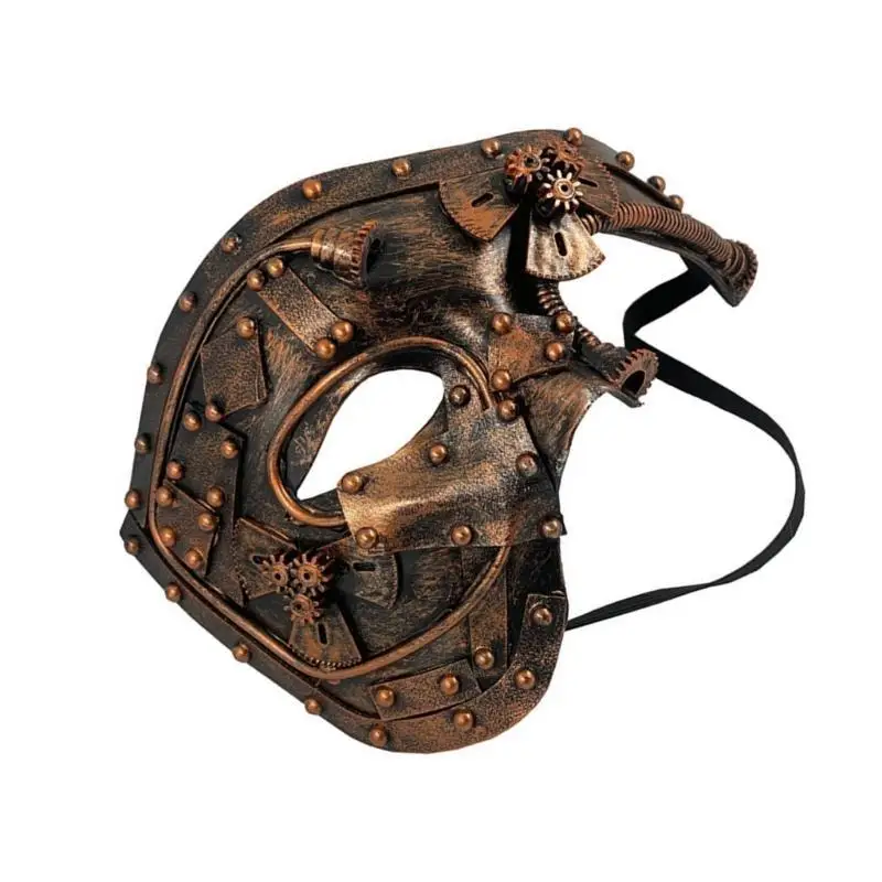 652F Steampunk Cyborgs Venetiaans Masker Halloween Cosplay Kostuum Partij Masker Vrouwen Mannen