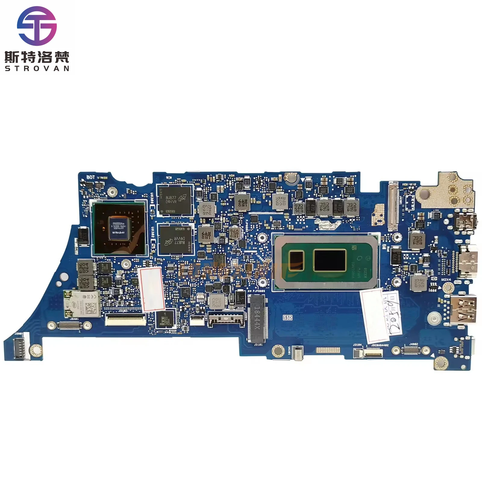 For Is UX434F UX434FL UX434FA UX334FL UX334FA UX434FLC I5 I7-8th/10th Gen Central Processor 8G/16G-DDR V2G Laptop Motherboard.