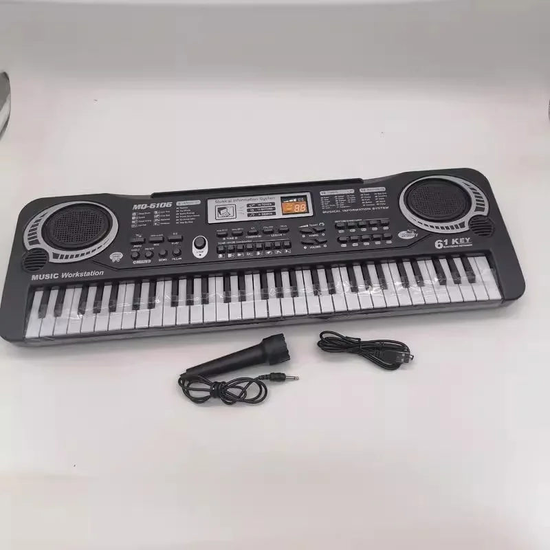 Piano electrónico para niños transfronterizo Amazon61key, piano pequeño electrónico multifuncional, instrumento musical de educación temprana, juguete