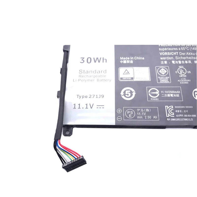 Imagem -05 - Lmdtk-bateria do Portátil Genuíno Dell Latitude 13 7000 7350 Gwv47 0gwv47 Yx81v 11.1v 30wh 271j9 Novo