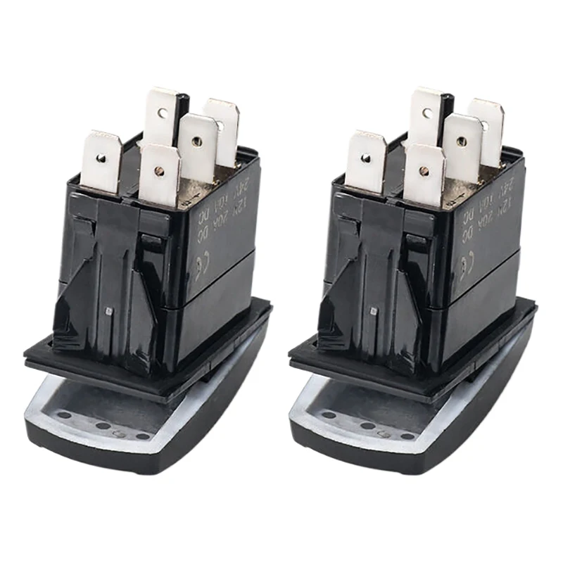 Interrupteur à bascule pour bras à bascule de voiture et bateau, 12V, étanche, boucle de verrouillage à 5 broches, bouton marin, bande lumineuse LED