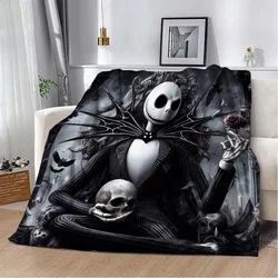 The Nightmare Before Christmas Jack Print Flannel Blanket Travel Picnic Camping Adult Blankets for Sofa Beds Thin Blanket Gifts