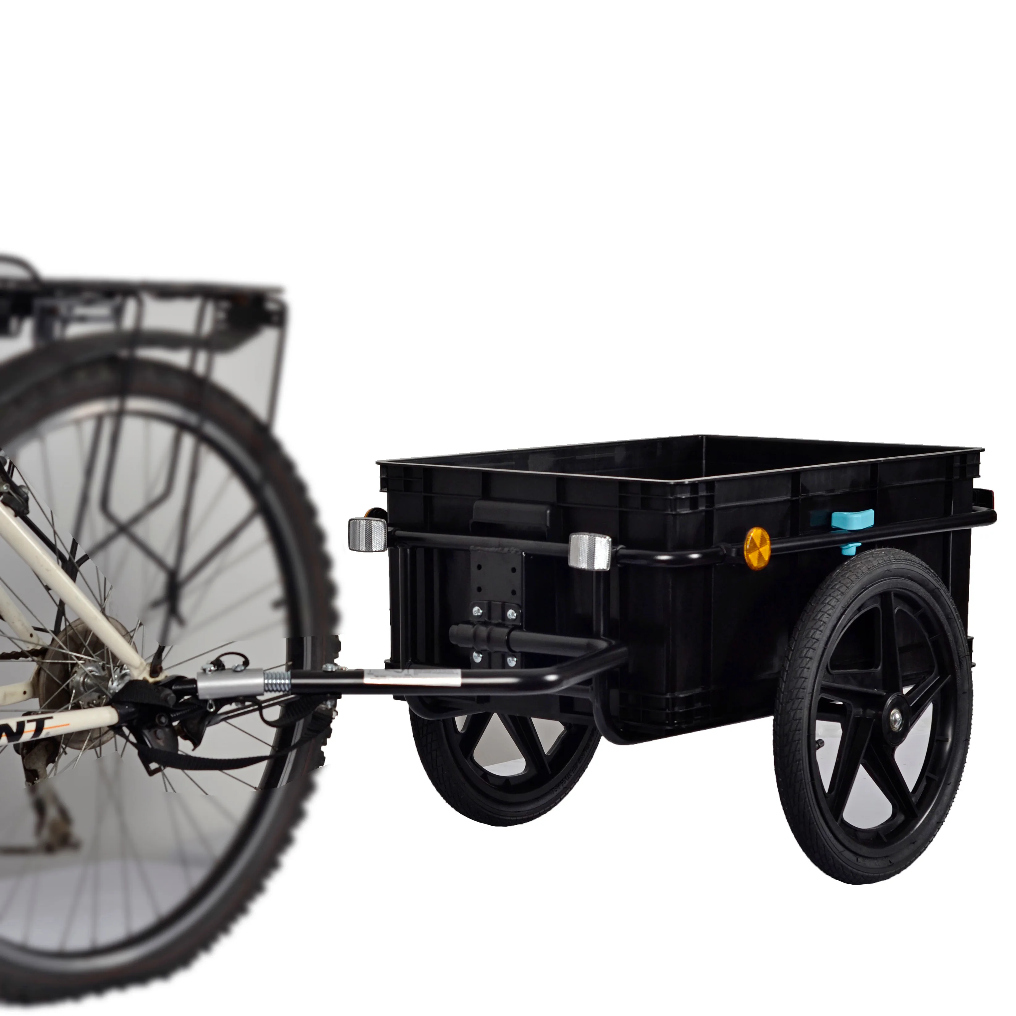 Велосипедный грузовой прицеп со съемной коробкой и водонепроницаемой крышкой