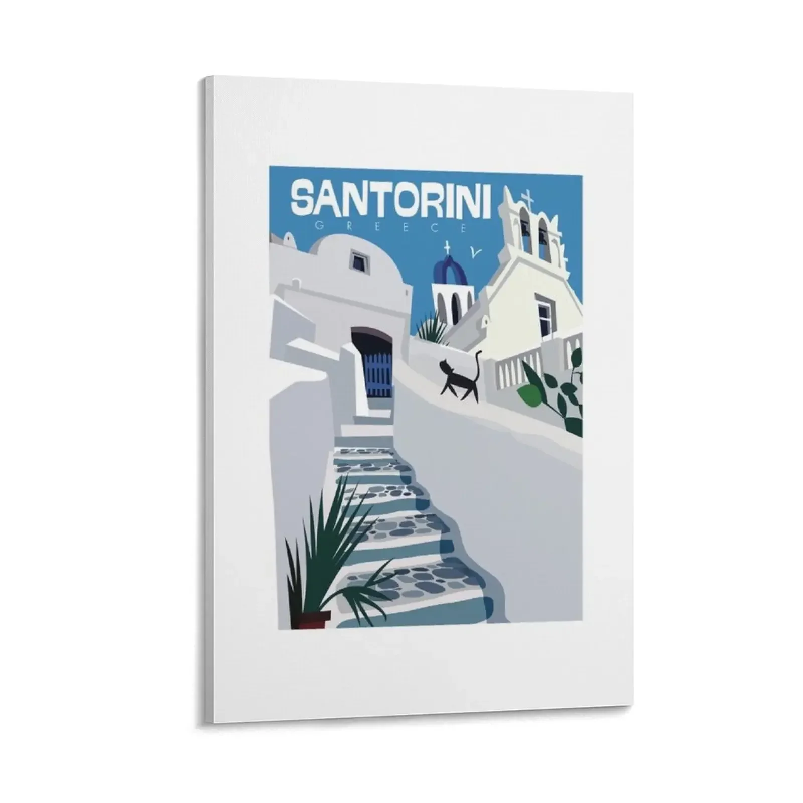 

Santorini poster Canvas Painting ornaments for home decorative frames wall room wall decor