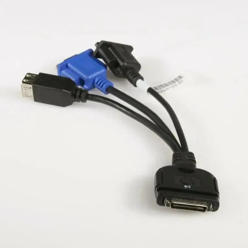 オリジナルブレードサーバーアダプター-kvm-ケーブルシリアルポート-usb-vga-409496-001-416003-001-hp-c3000-c7000-用