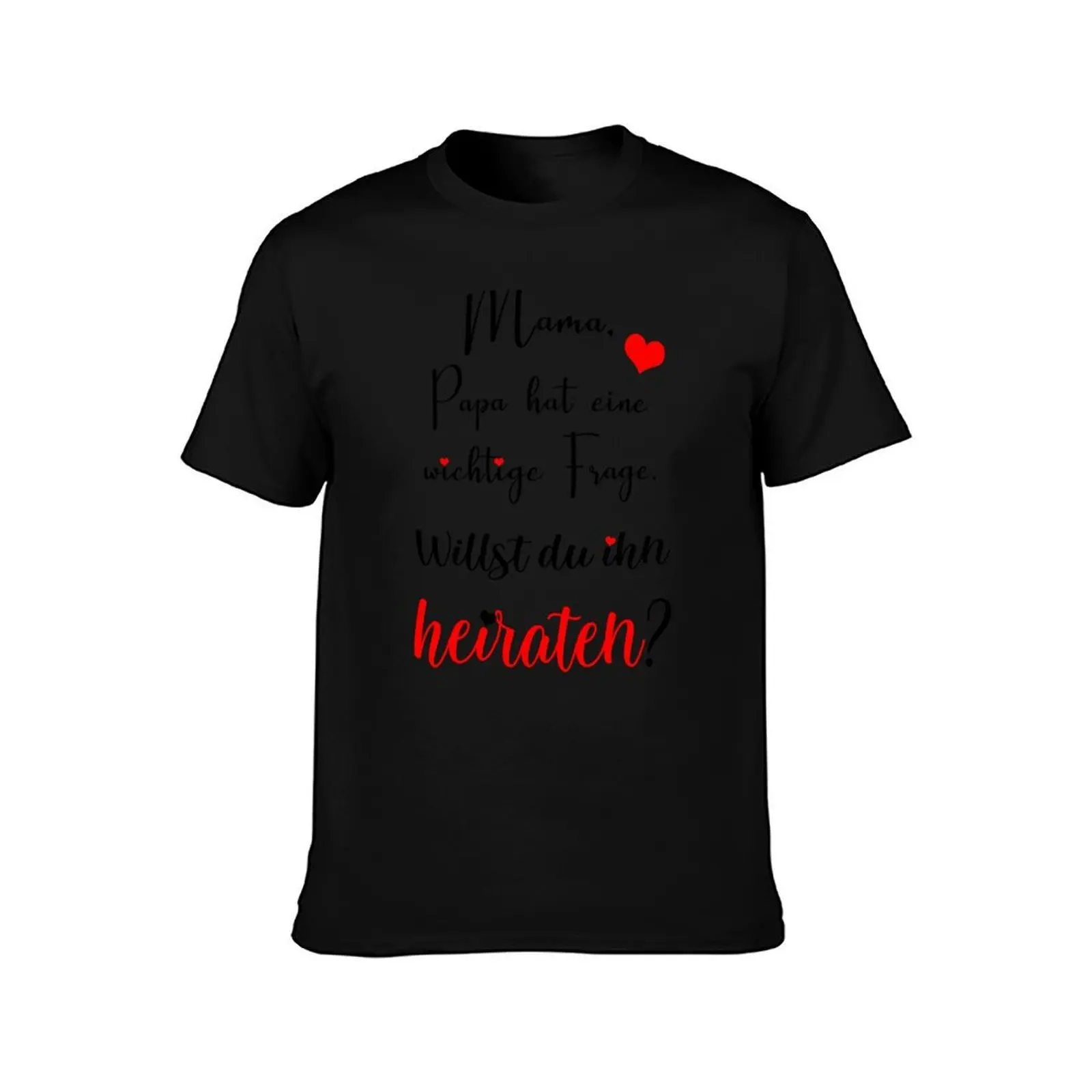 Proposal with baby mom, will you marry dad? T-Shirt, Summer Casual Cotton Tee, Oversized Streetwear Tops, Vintage Graphic Print