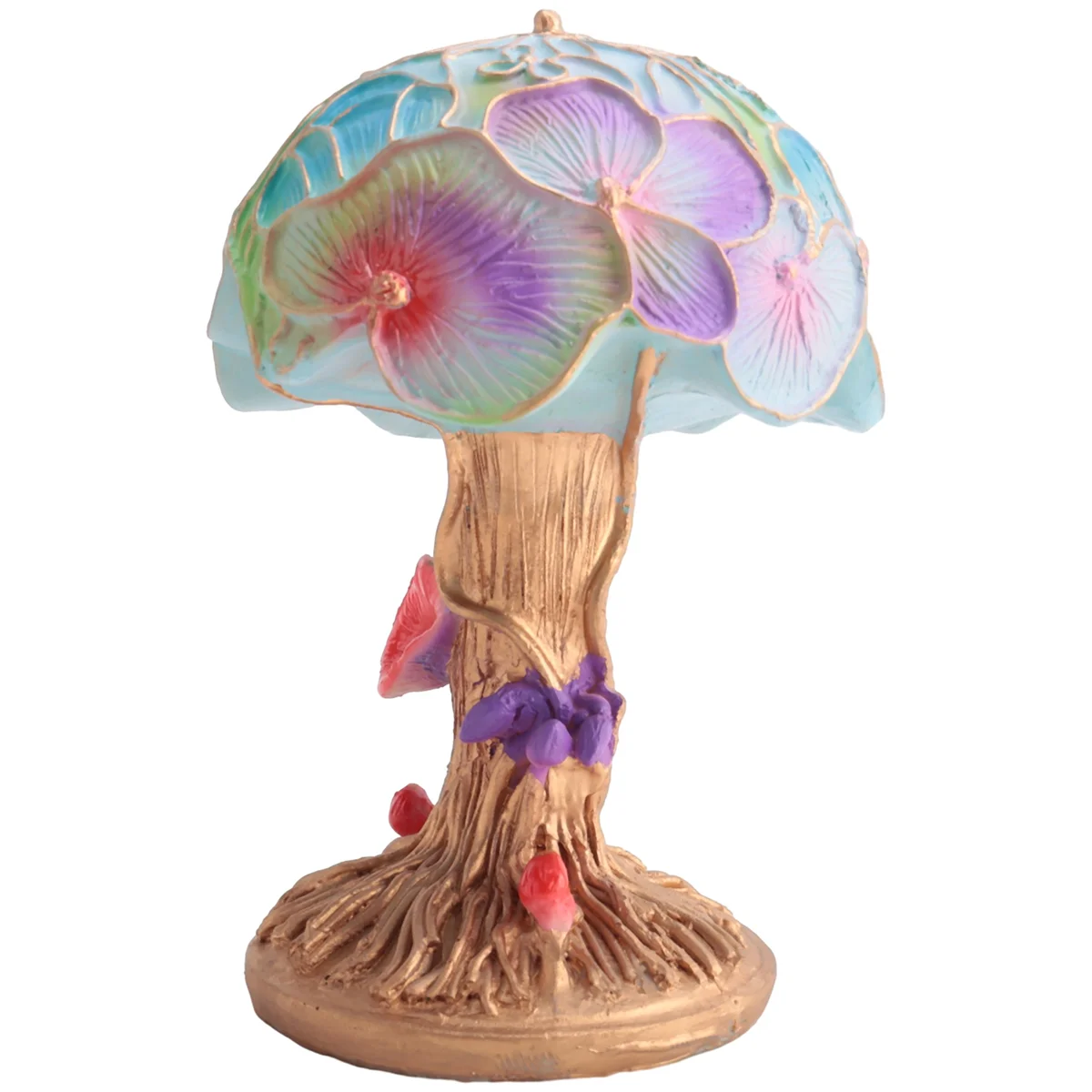 Creative Stained Plant Series Table Lamp Colorful Bedroom Bedside Mushroom Retro Table Night Lamp Atmosphere Light,2 image 4