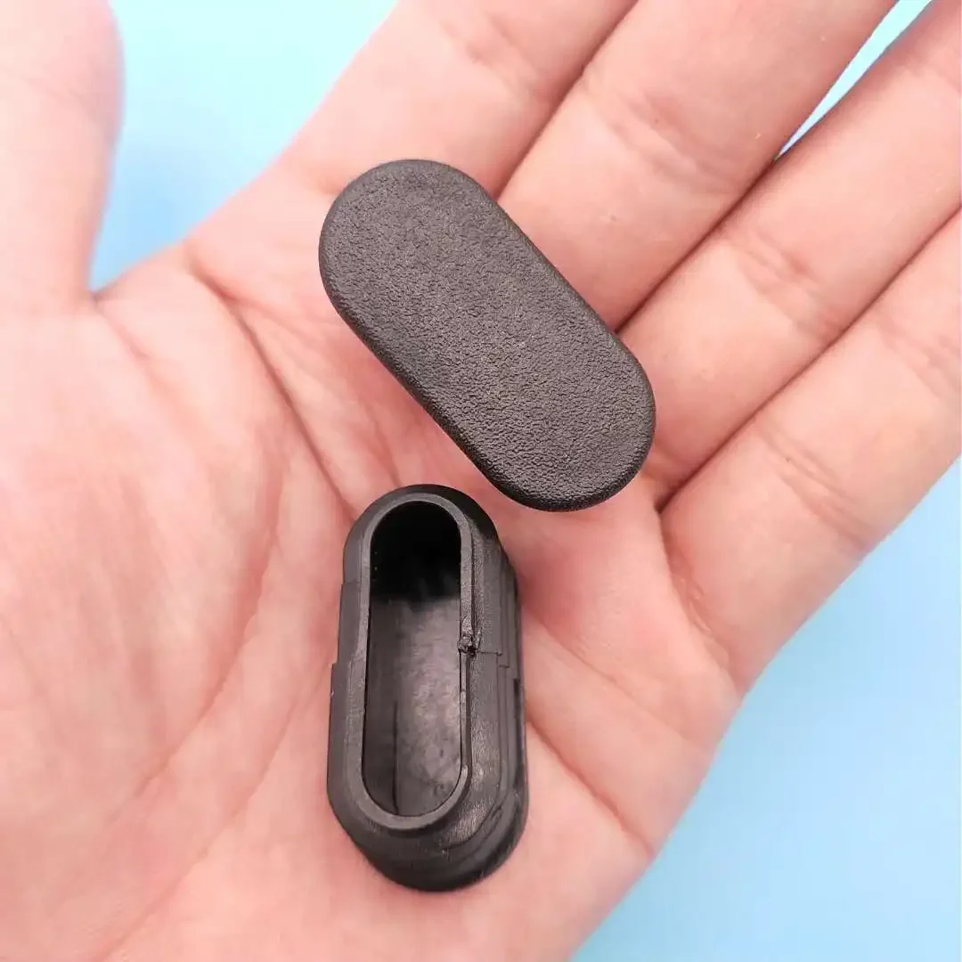 10Pcs Oval Plastic Blanking End Cap Tube Pipe Inserts Plug Chair Table Leg Caps Furniture Floor Protector