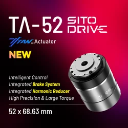 Sito Ta52 Ptz Motor Module Motorised Rs485 Servo Actuator Motor with Brake Dual Encoders Hollow Harmonic All-in-One Robot Joint