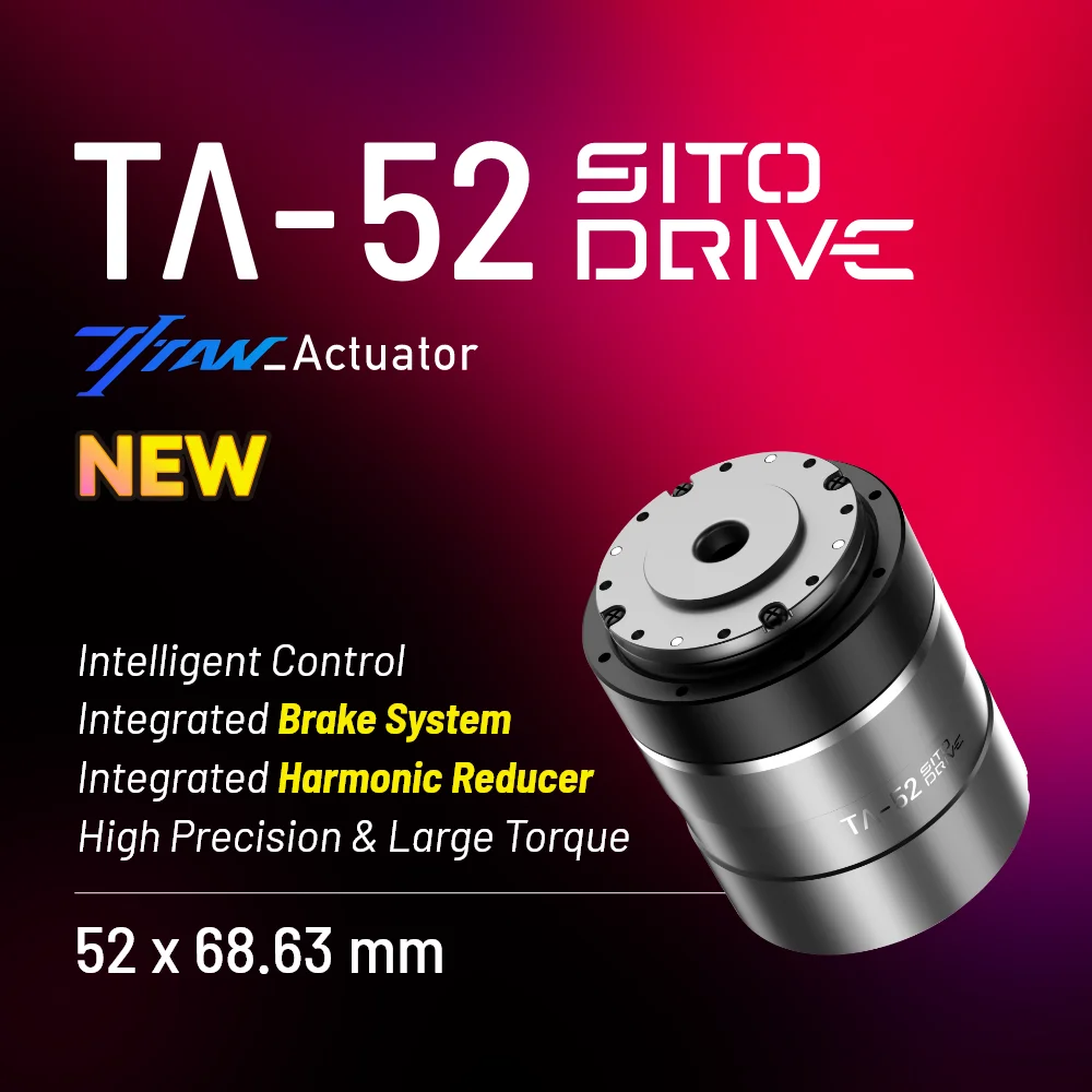 Sito Ta52 Ptz Motor Module Motorised Rs485 Servo Actuator Motor with Brake Dual Encoders Hollow Harmonic All-in-One Robot Joint