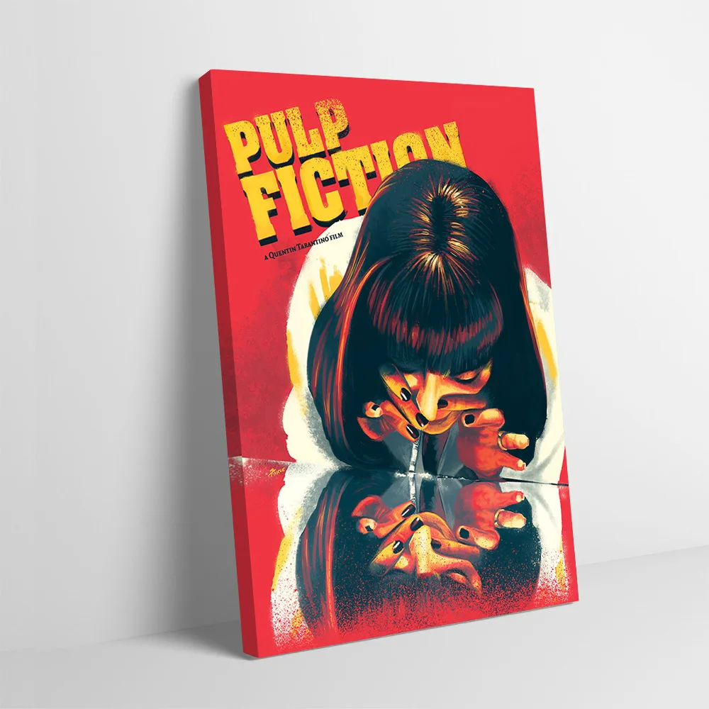 Pulp Fiction Mia Wallace-Póster artístico impreso, imágenes personalizables, cuadro sobre lienzo para pared, regalo para decoración de juegos, habitación del hogar