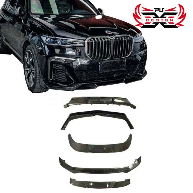 

Carbon Fiber Front Bumper Front Lip Side Skirt Rear Diffuser Root Spoiler For BMW X7 G07 Body Kit